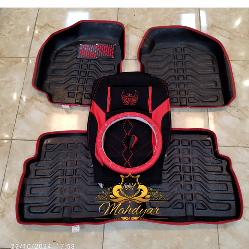 مشکی با بند قرمز