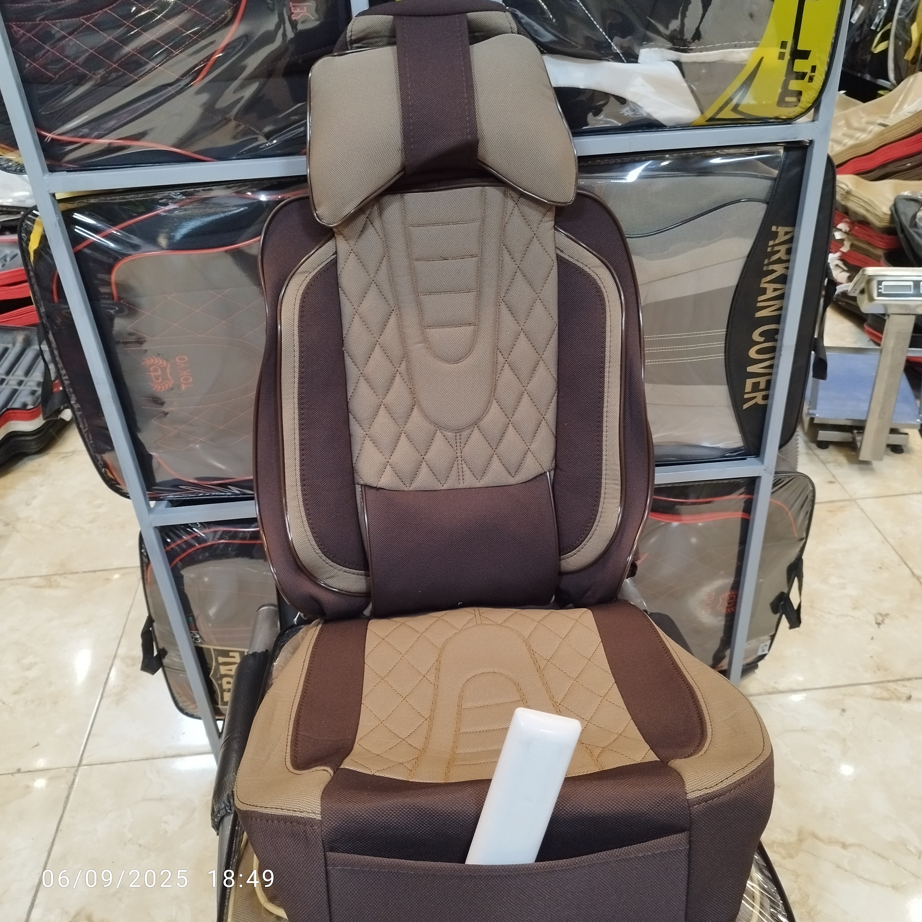 روکش صندلی خودرو پژو405جدیدسه کوهان طرح طبیVIP جودون برزنت سنگین با الگوی عالی